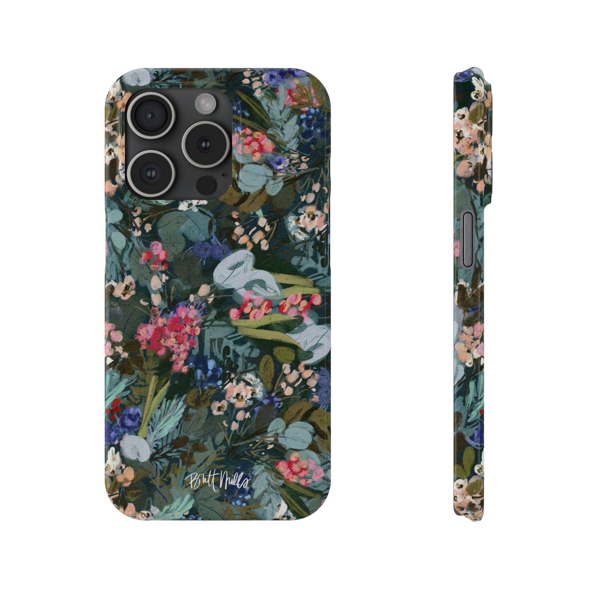 Winter Berry Slim Phone Case