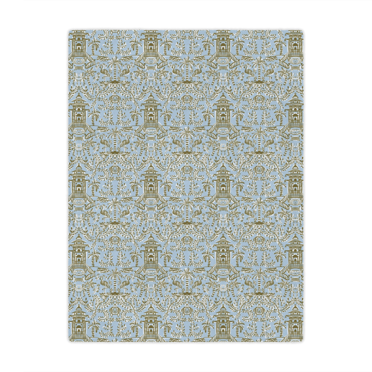 Soirée Blue Minky Blanket