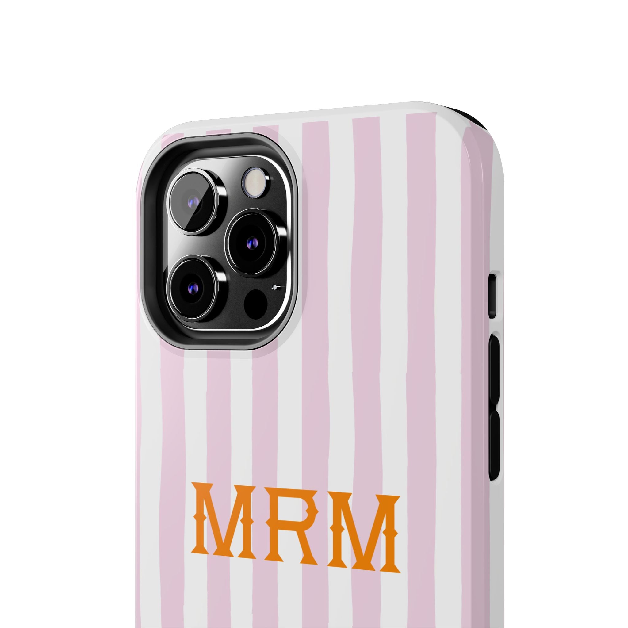 Preppy Cheetah (Pink) Monogrammed Tough Phone Case