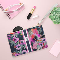 Remi Striped Monogrammed Mahjong Card Pouch