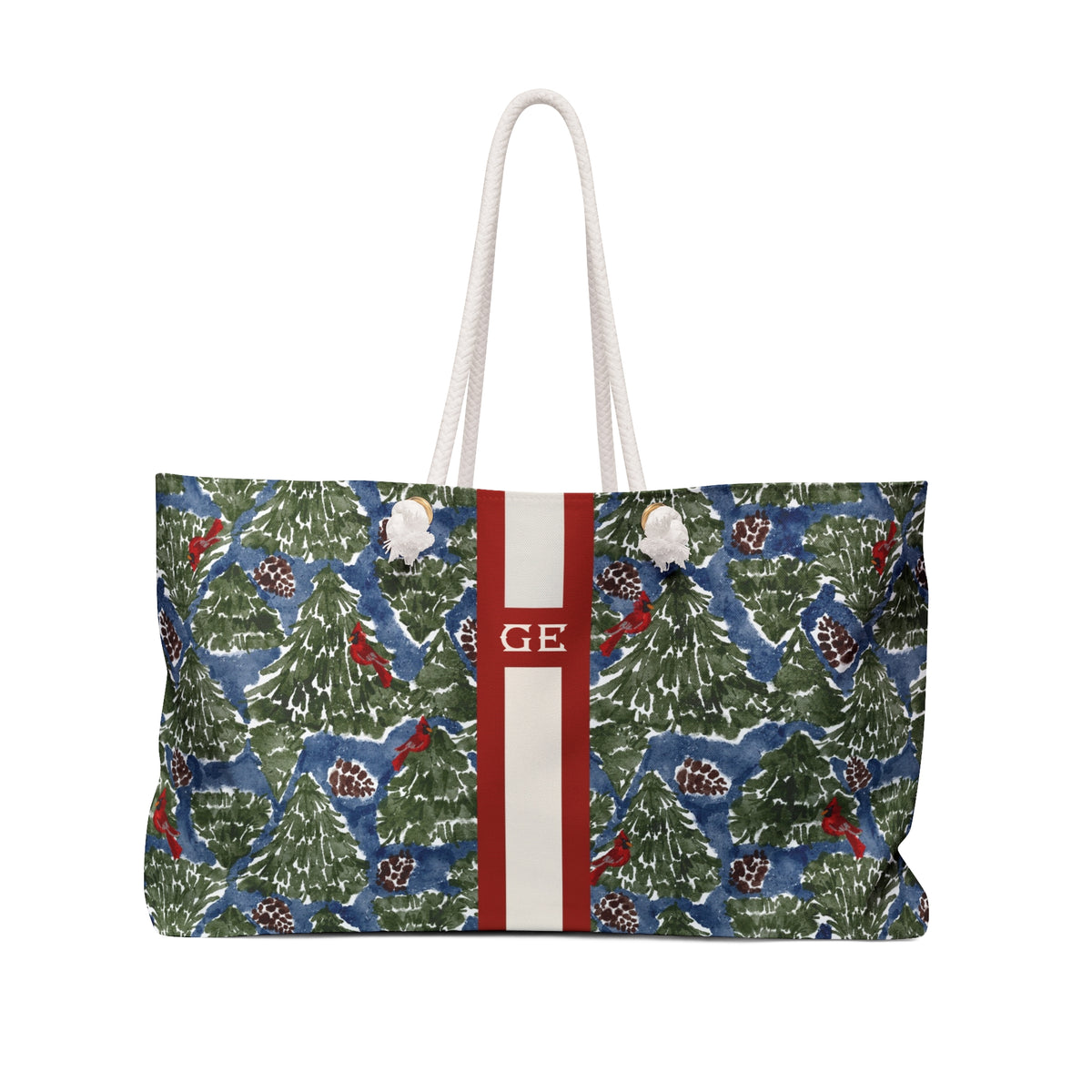 Merrywood Striped Monogrammed Mahjong Bag