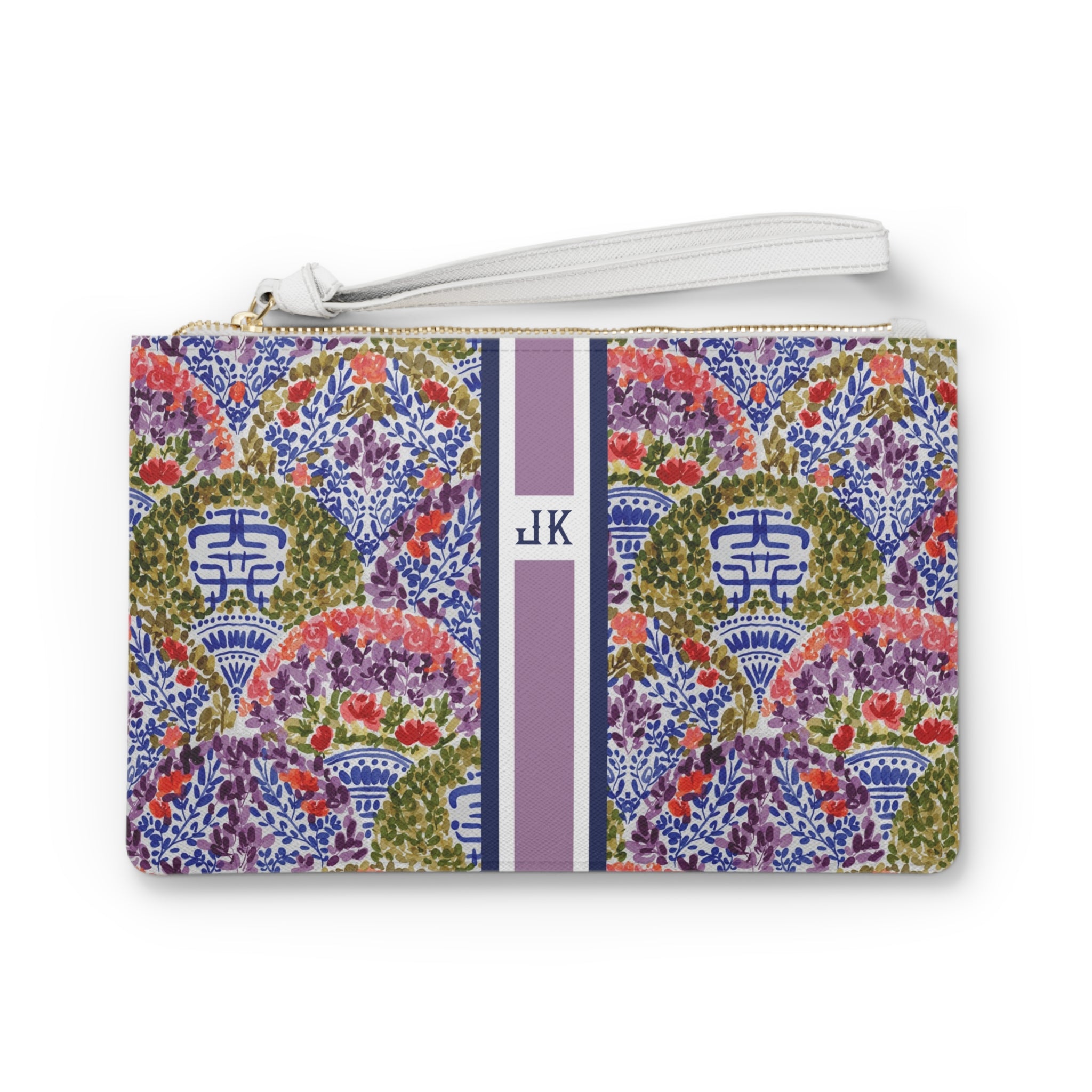 Dynasty Striped Monogrammed Mahjong Card Holder