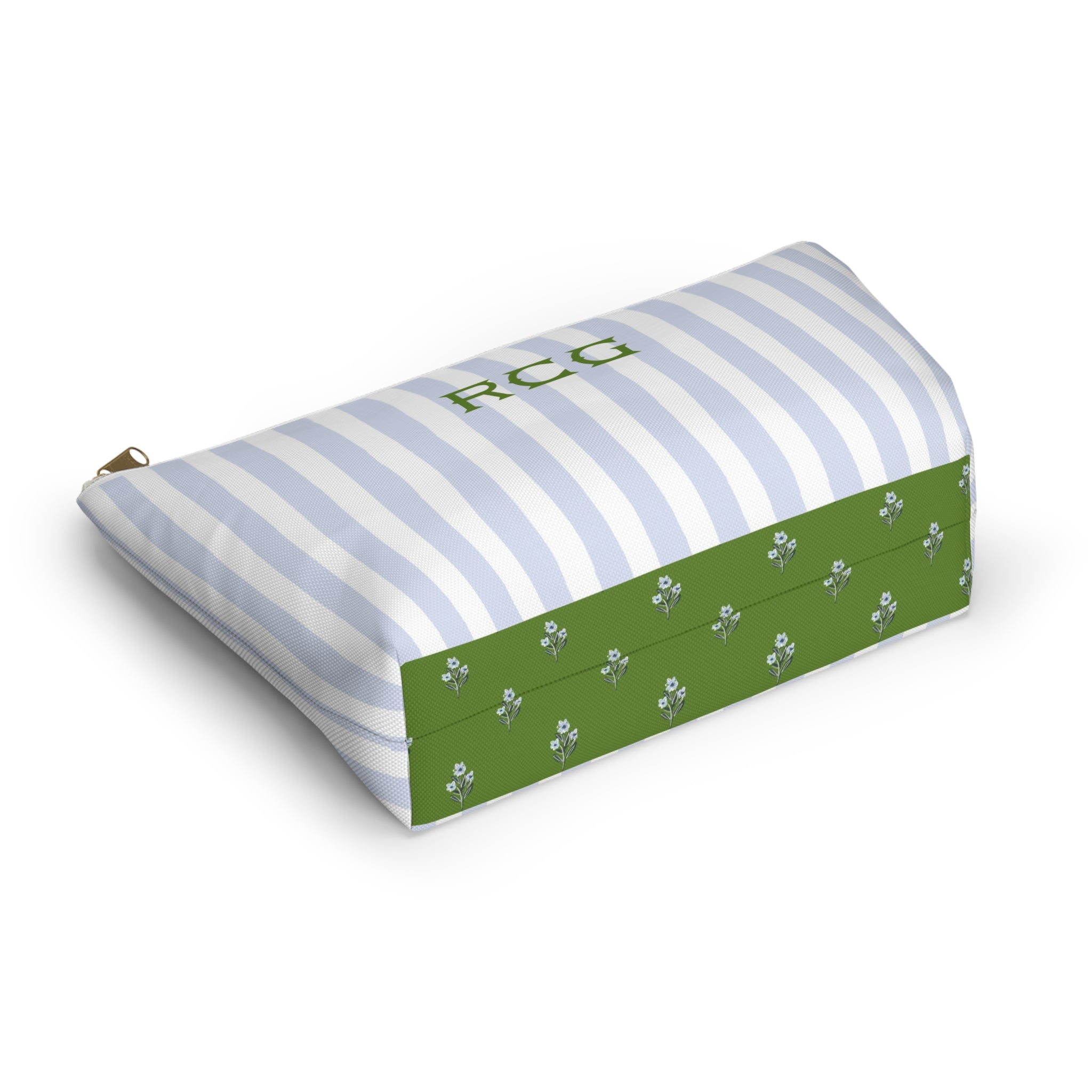 Seaside Stripes Monogrammed Mahjong Tile Pouch