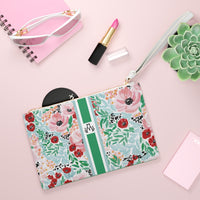 Colette Striped Monogrammed Mahjong Card Holder