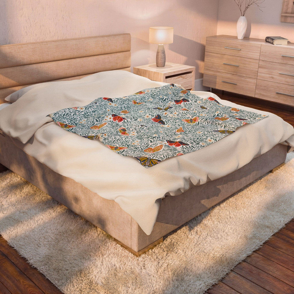 Huntley Velveteen Throw Blanket