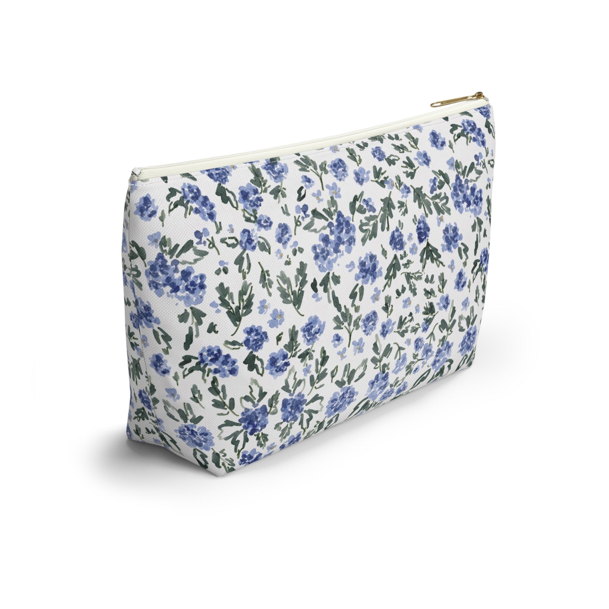 English Countryside Striped Monogrammed Mahjong Tile Pouch