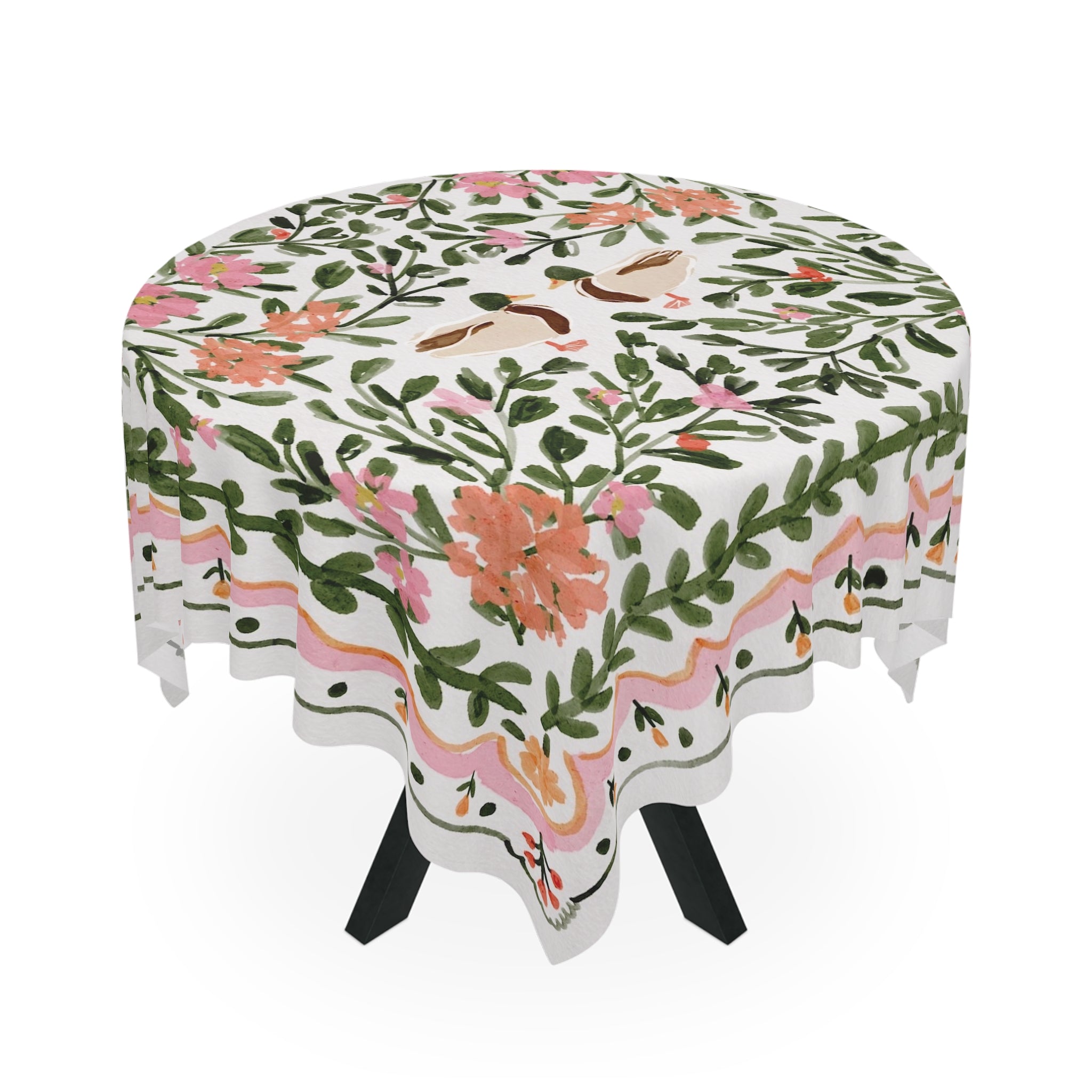 Walk in the Park Square Tablecloth