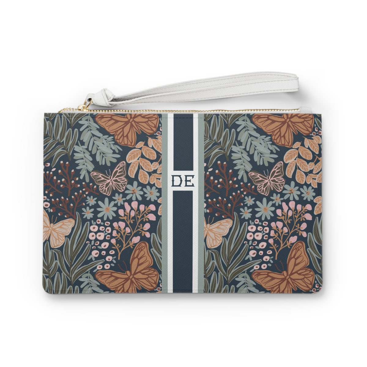Dabney Striped Monogrammed Mahjong Card Holder
