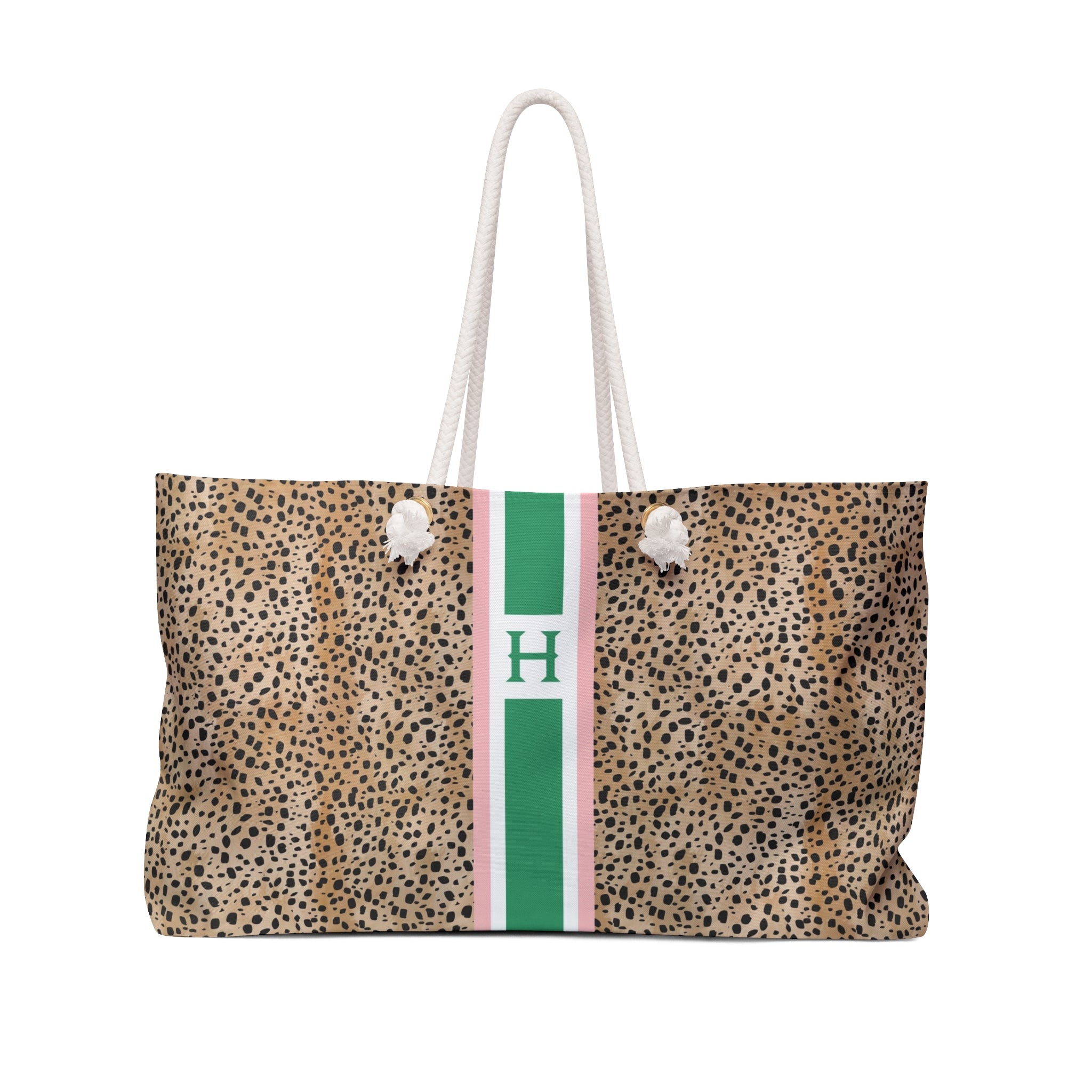 Heiress Stripe Monogrammed Mahjong Bag