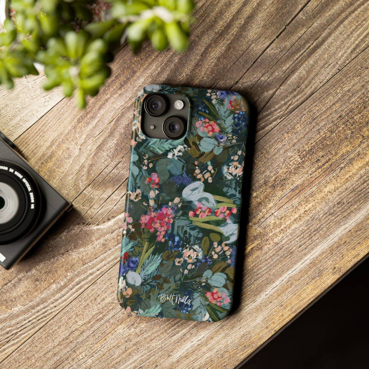 Winter Berry Slim Phone Case