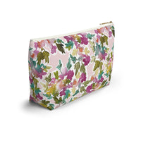 Daphne Striped Monogrammed Pouch