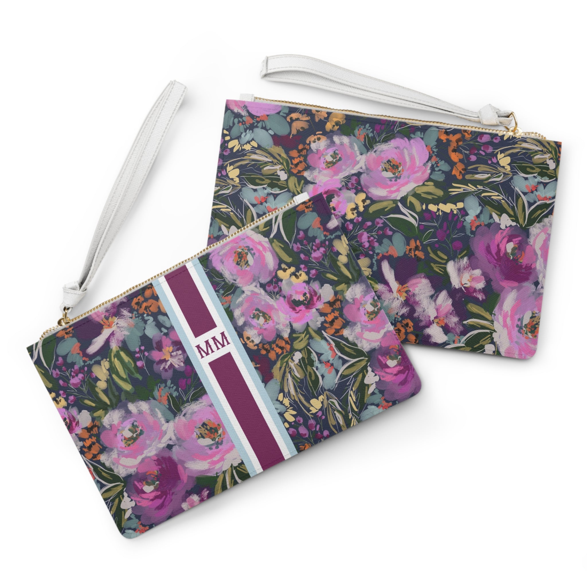 Haven Striped Monogrammed Mahjong Card Holder