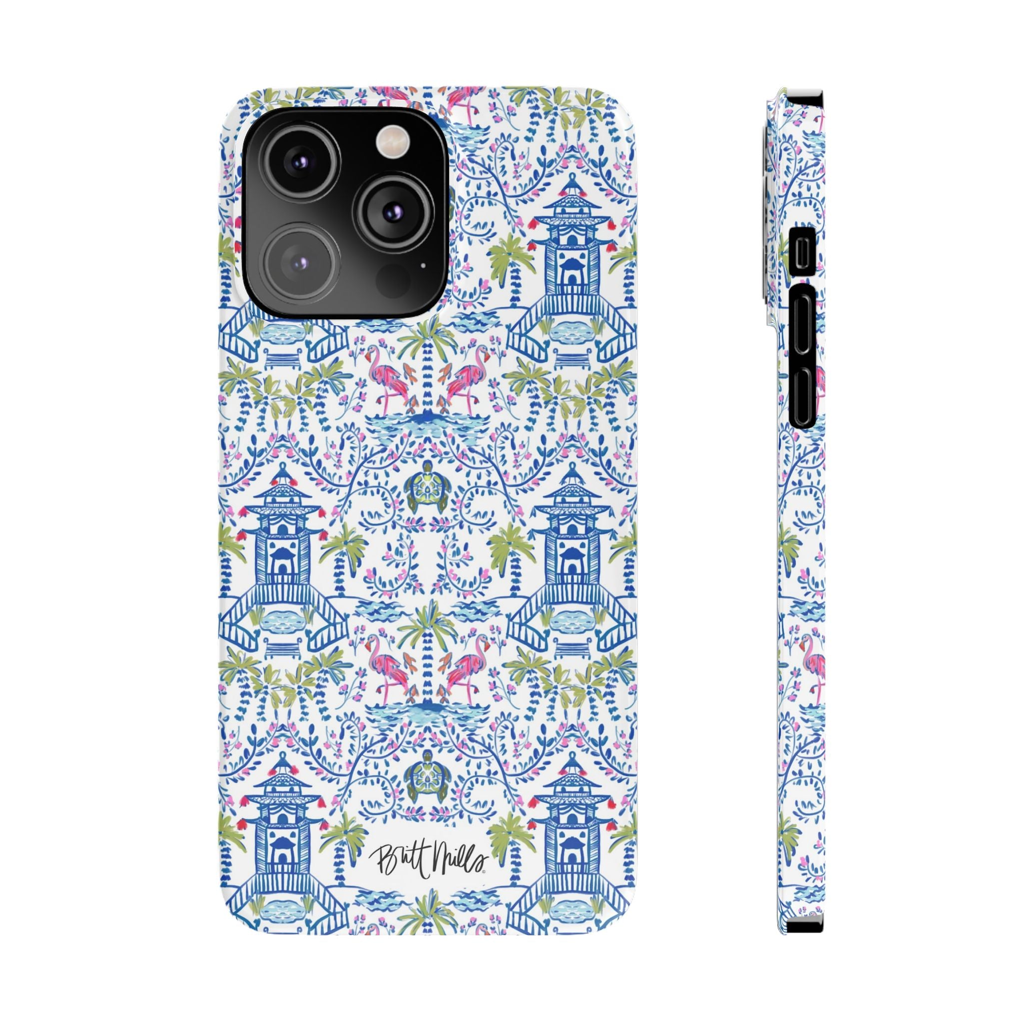 Colorful Chinoiserie Slim Phone Case