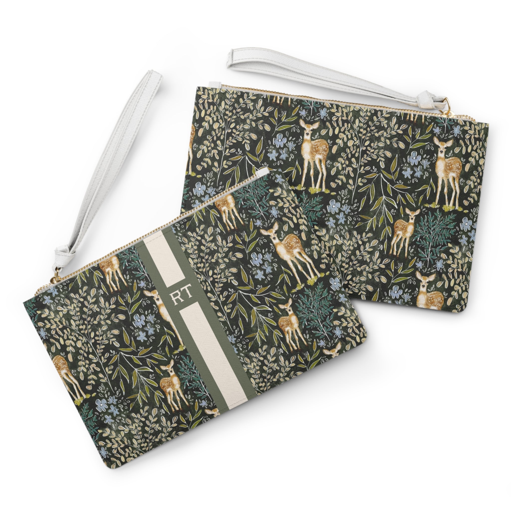 Knox Striped Monogrammed Mahjong Card Holder