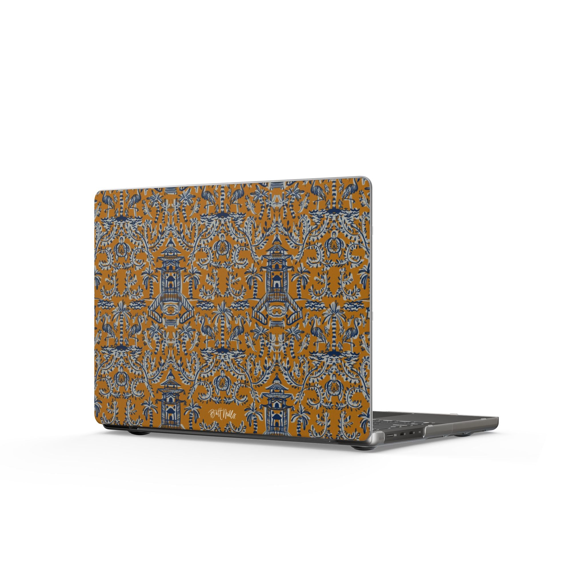 Soirée Orange Matte MacBook Cases