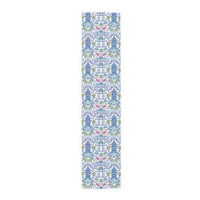 Colorful Coastal Chinoiserie Table Runner
