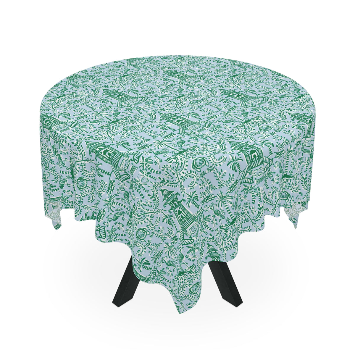 Chinoiserie Palms Square Tablecloth