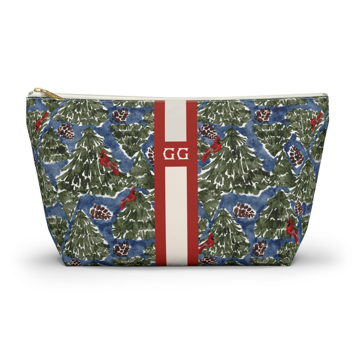 Merrywood Striped Monogrammed Mahjong Tile Pouch