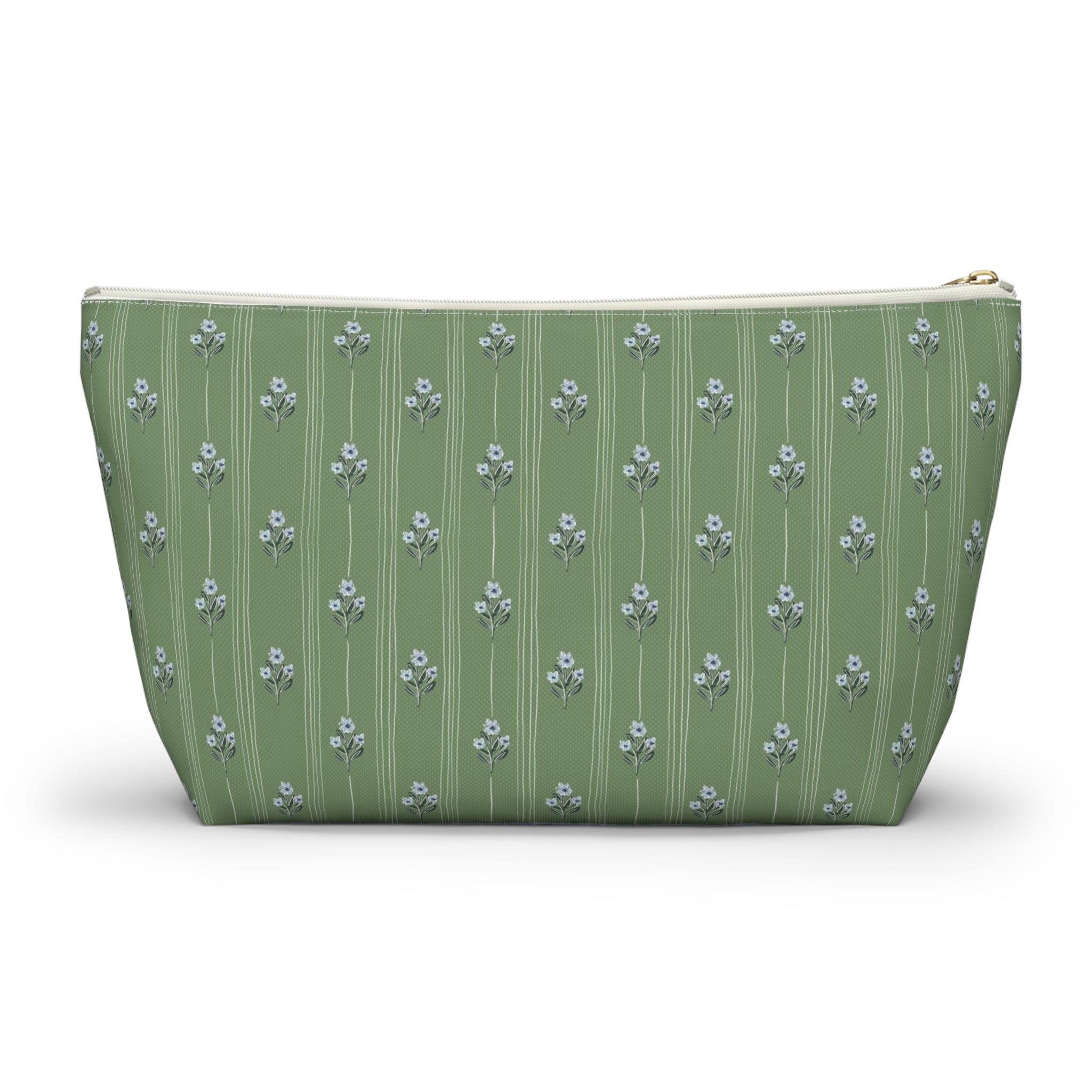 Zera Bloom Striped Monogrammed Mahjong Tile Pouch