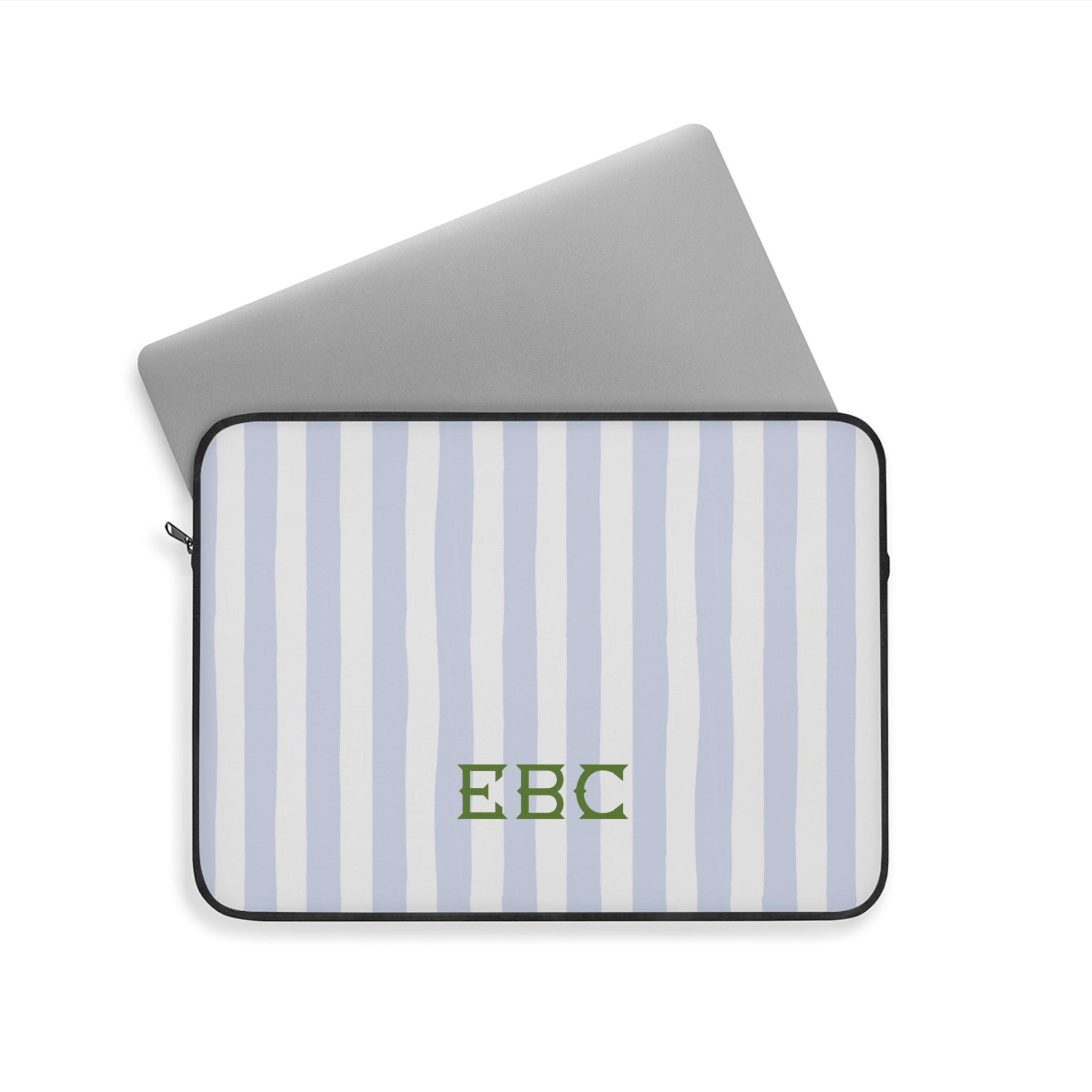 Seaside Stripes Monogrammed Laptop Sleeve