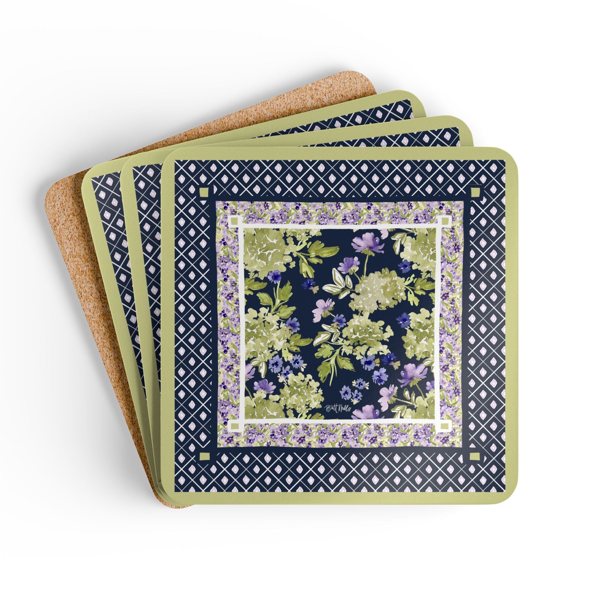 Calista Mahjong Mat Art Coaster Set (Set of 4)