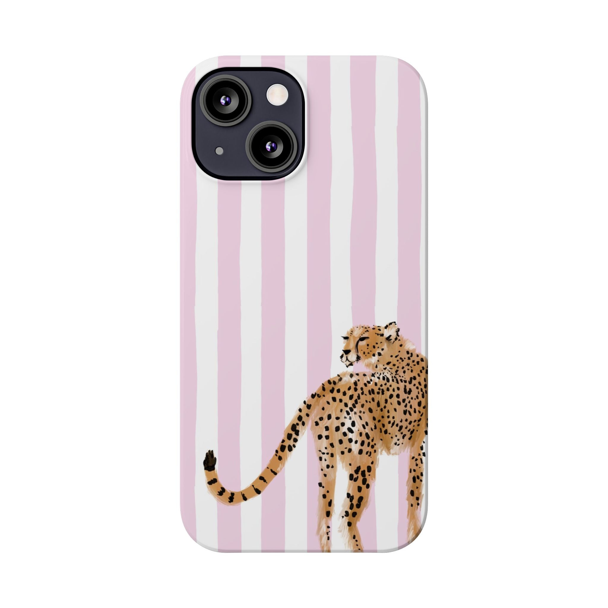 Preppy Cheetah Slim Phone Case