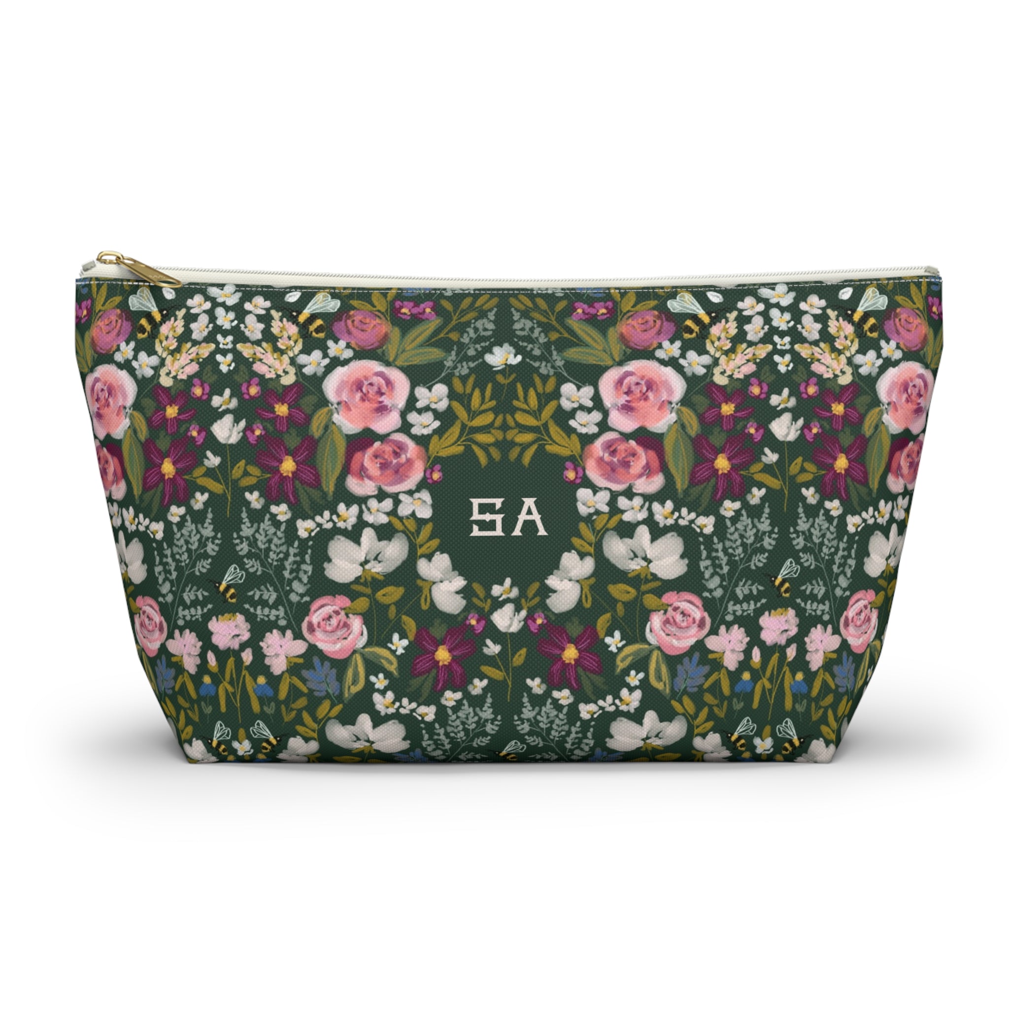 Gardens Monogrammed Mahjong Tile Pouch