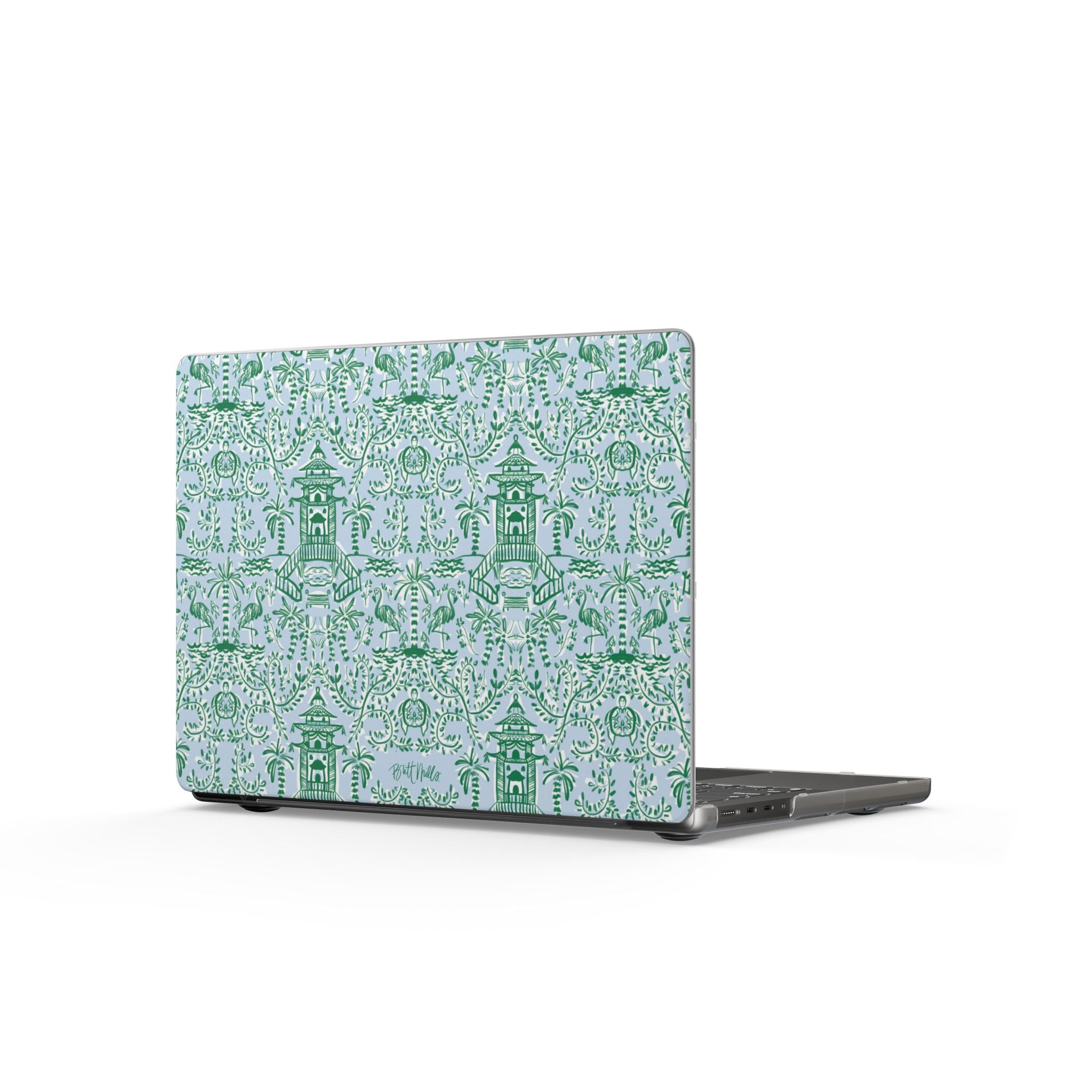 Chinoiserie Palms Matte MacBook Cases