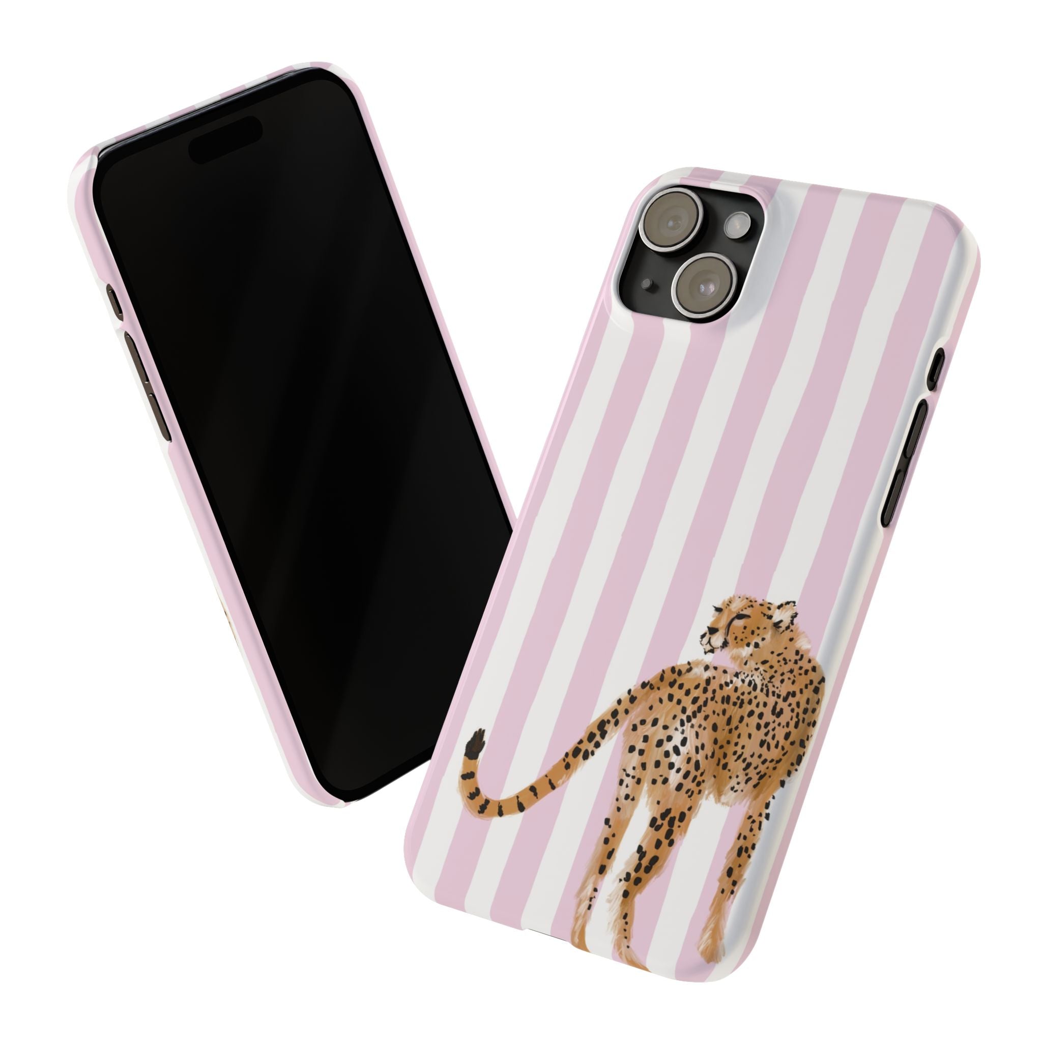 Preppy Cheetah Slim Phone Case