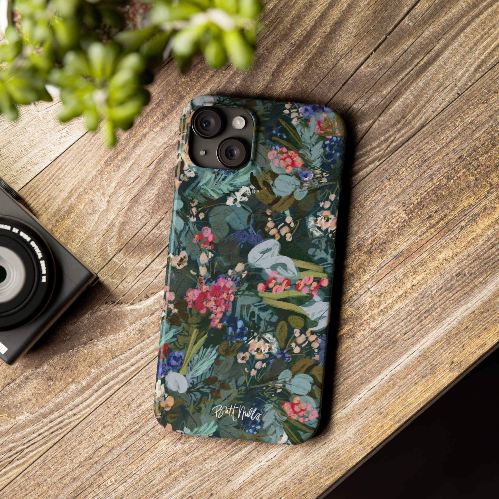 Winter Berry Slim Phone Case