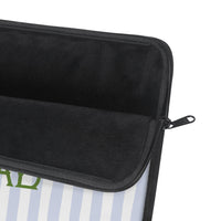 Seaside Stripes Monogrammed Laptop Sleeve