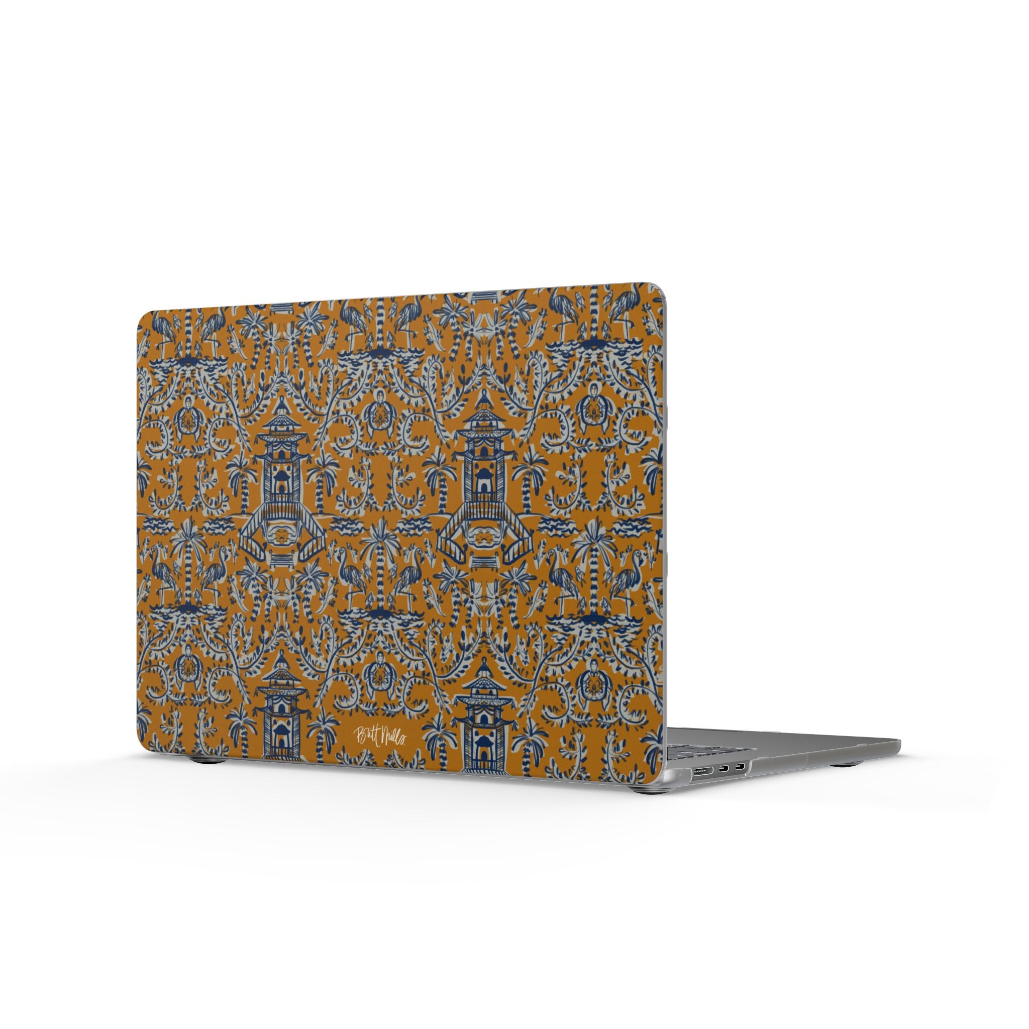 Soirée Orange Matte MacBook Cases