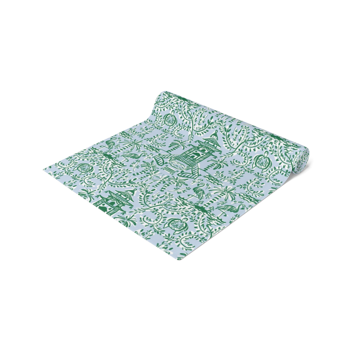 Chinoiserie Palms Table Runner