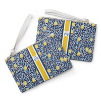 Lola Striped Monogrammed Mahjong Card Pouch