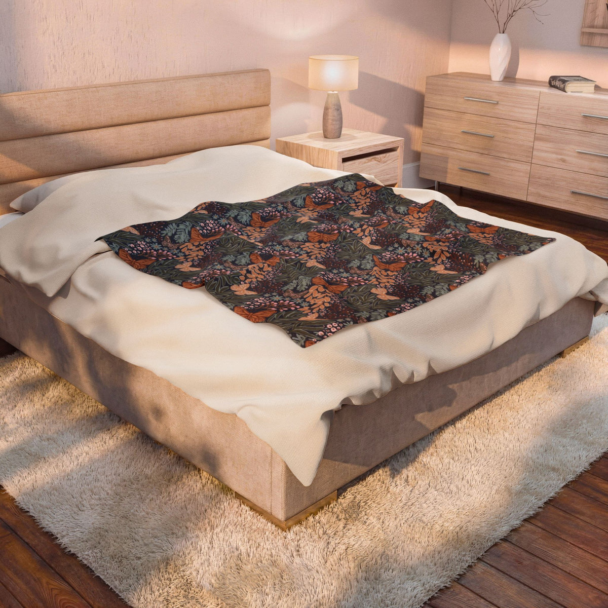 Dabney Velveteen Throw Blanket