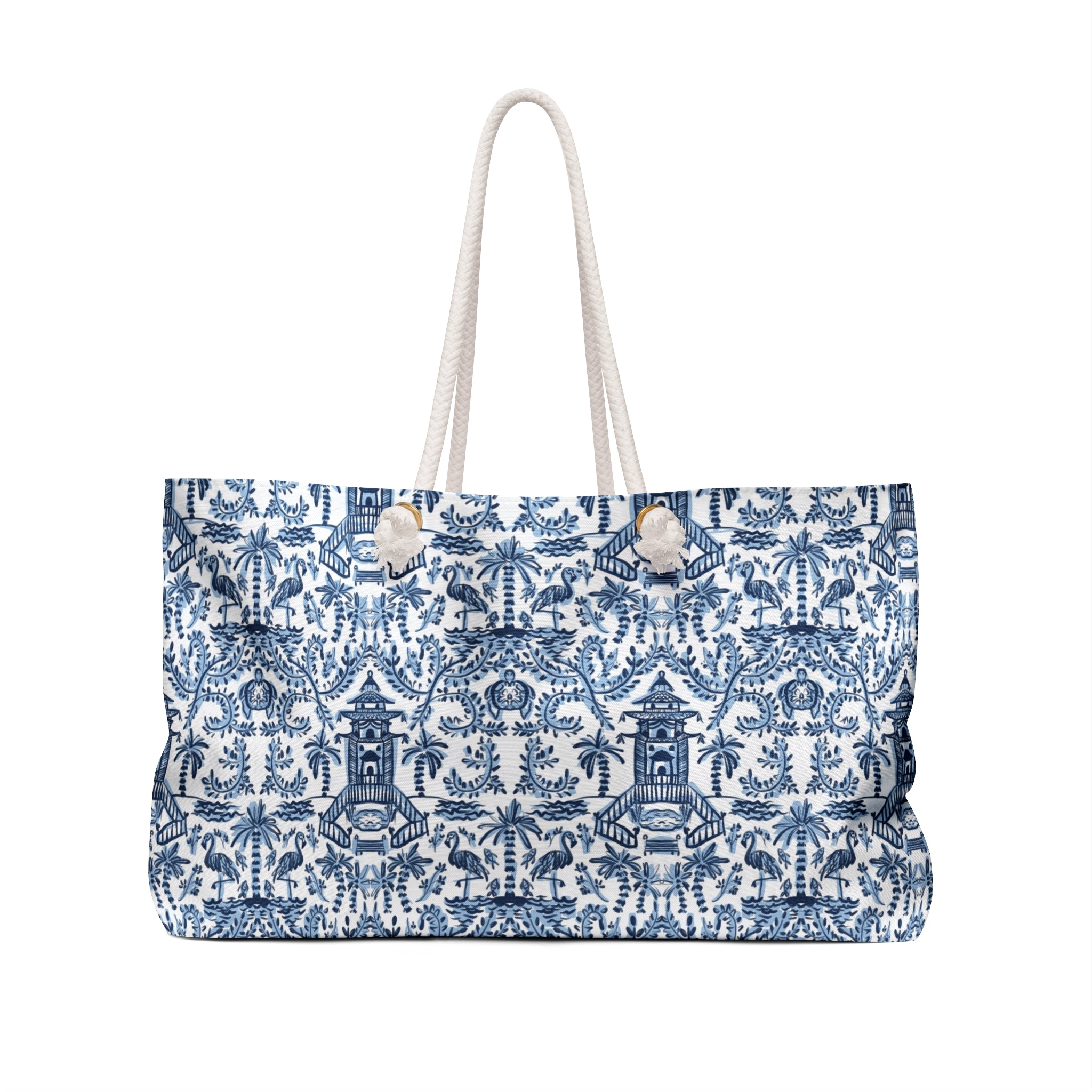 Palm Beach Monogrammed Mahjong Bag