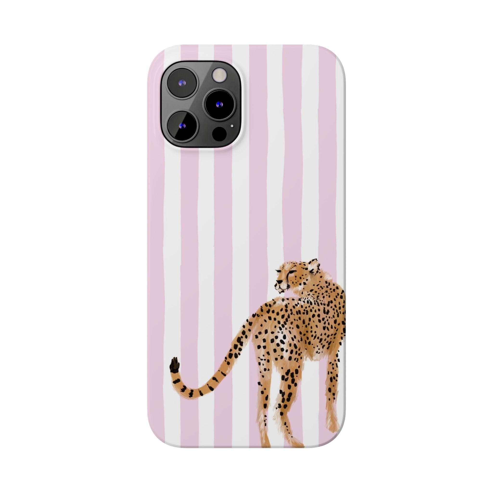 Preppy Cheetah Slim Phone Case