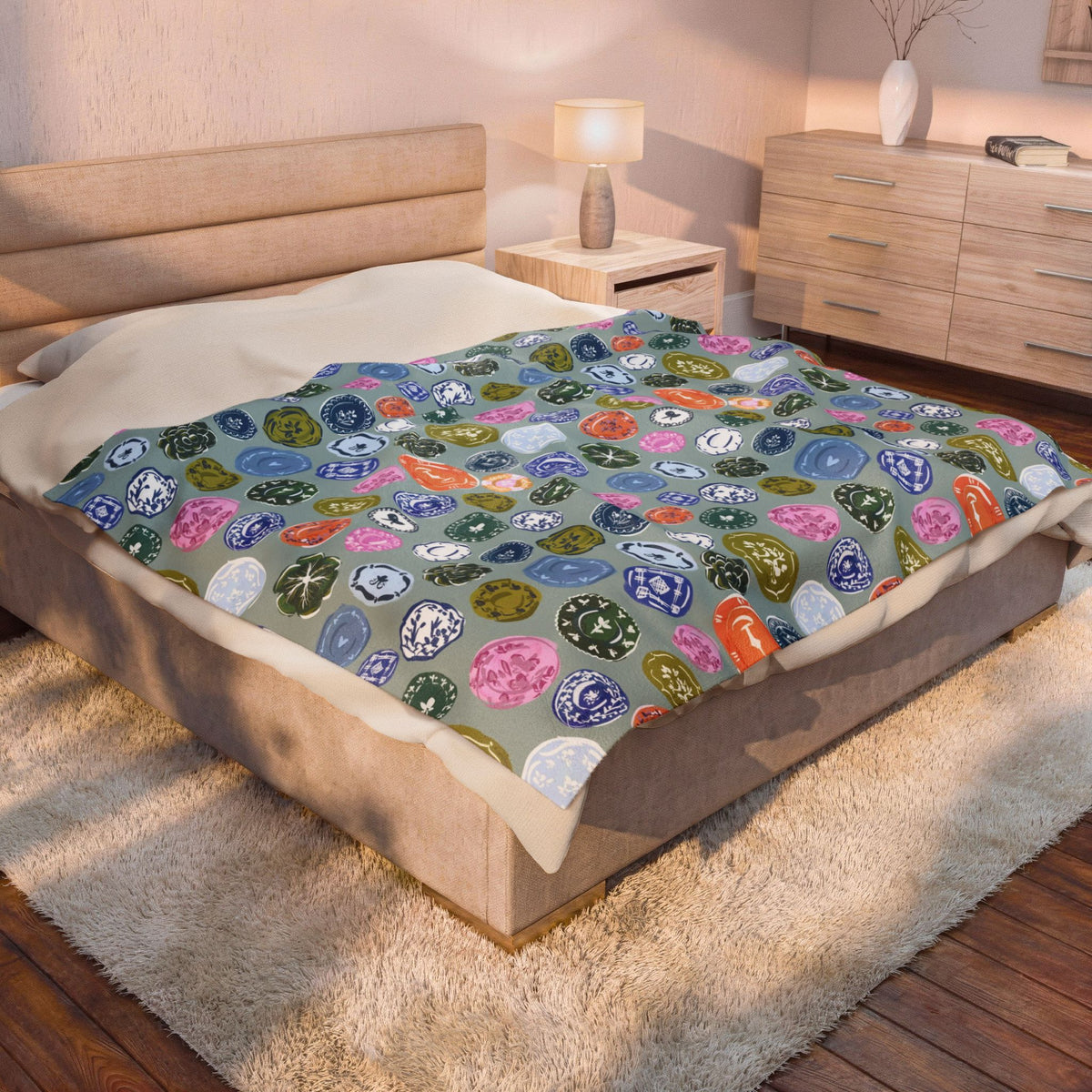 Willow Velveteen Throw Blanket