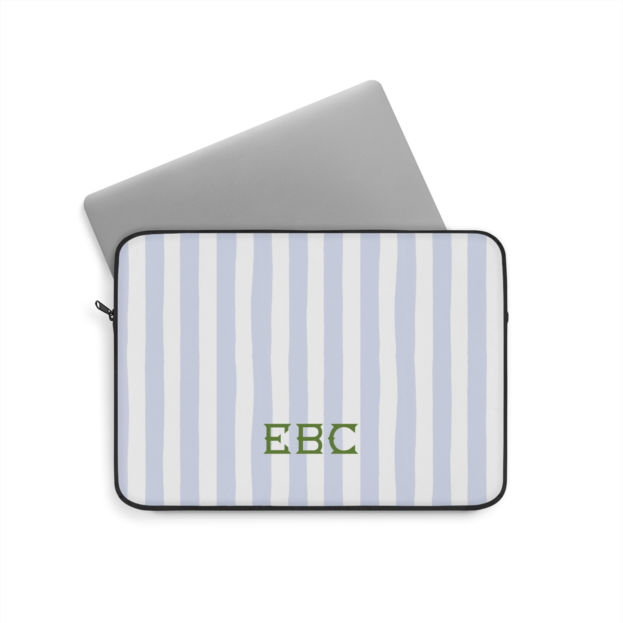 Seaside Stripes Monogrammed Laptop Sleeve