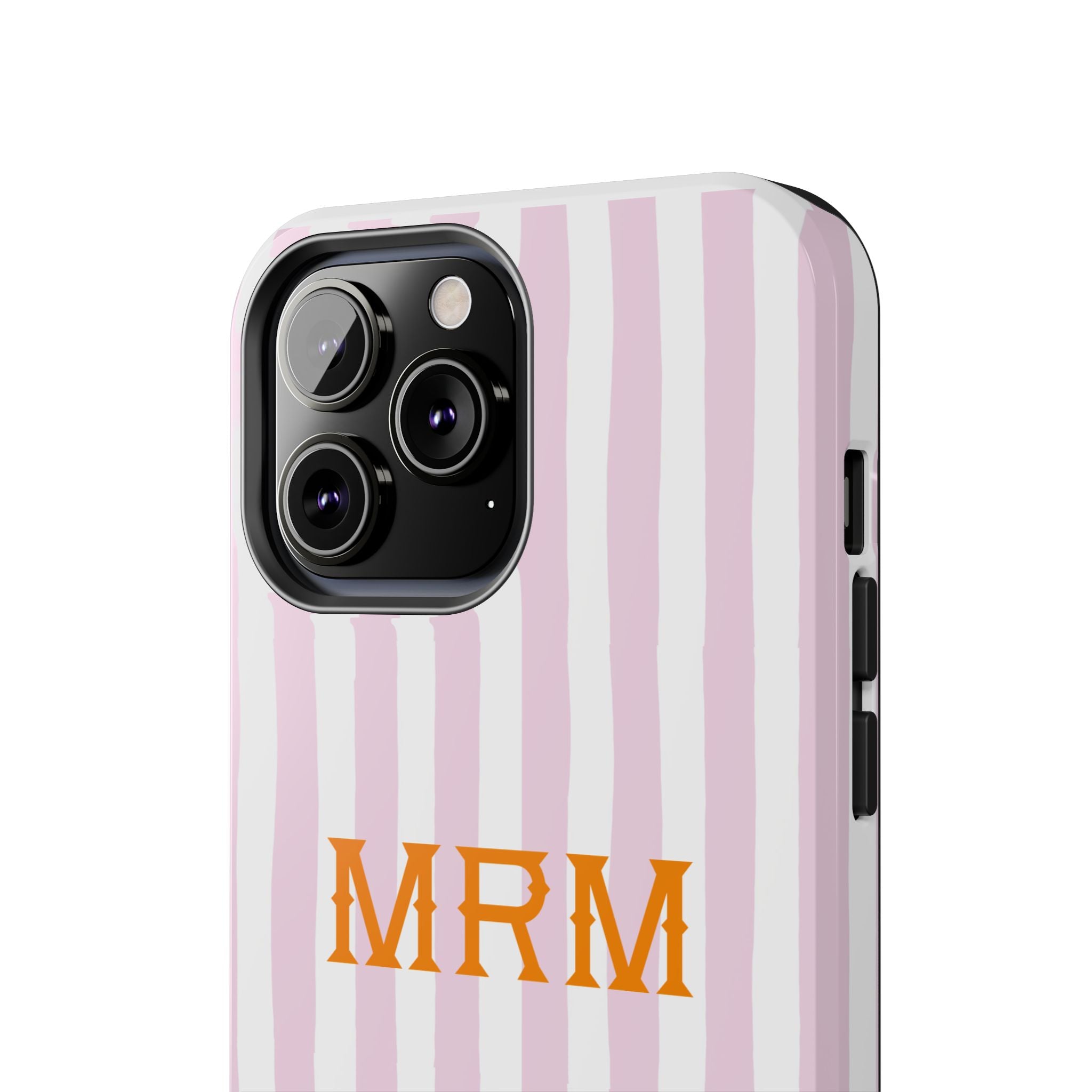 Preppy Cheetah (Pink) Monogrammed Tough Phone Case