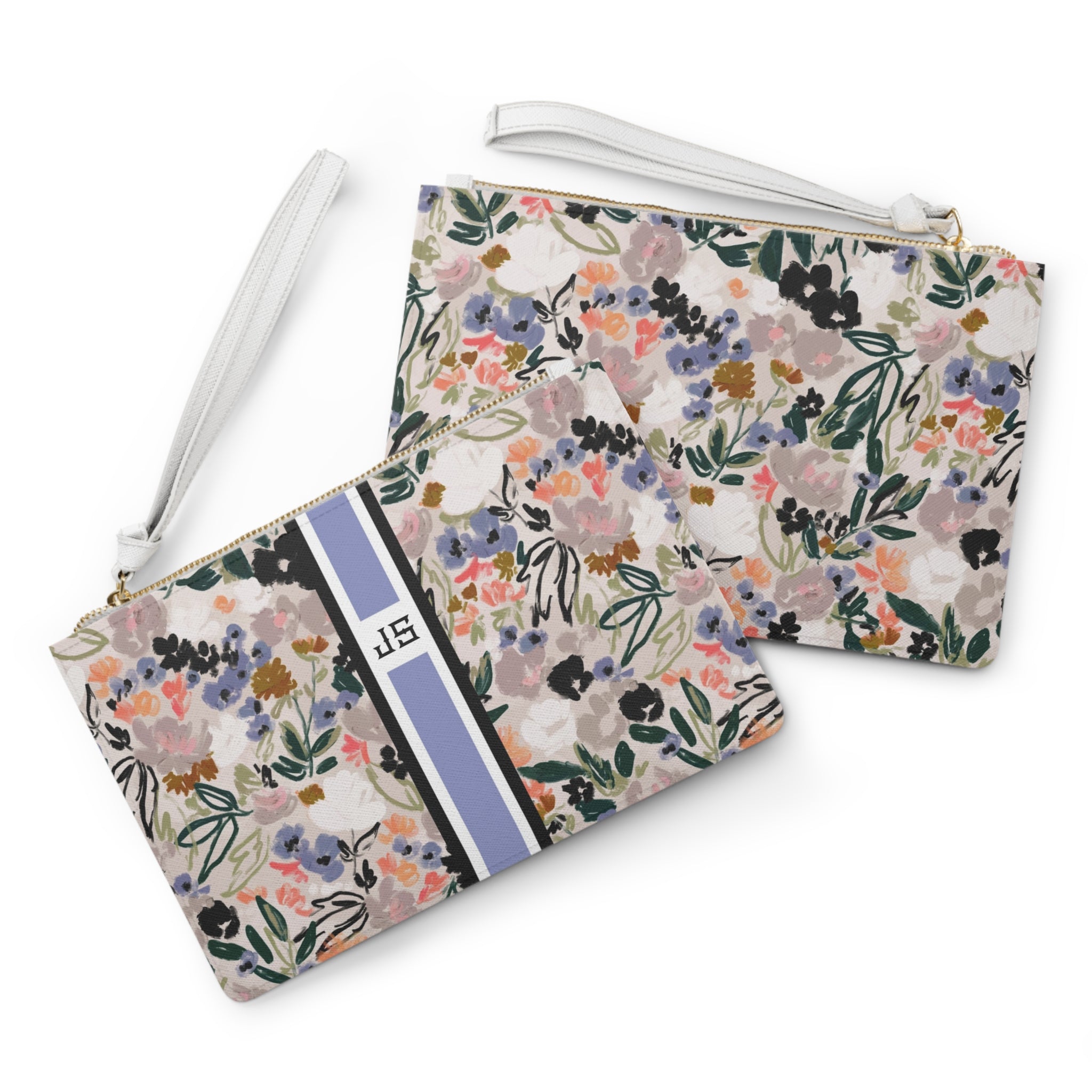 Quinn Striped Monogrammed Mahjong Card Holder