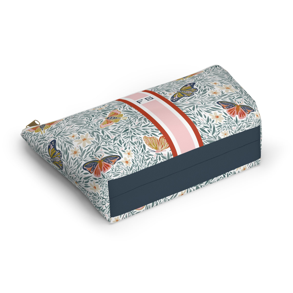 Huntley Striped Monogrammed Mahjong Tile Pouch