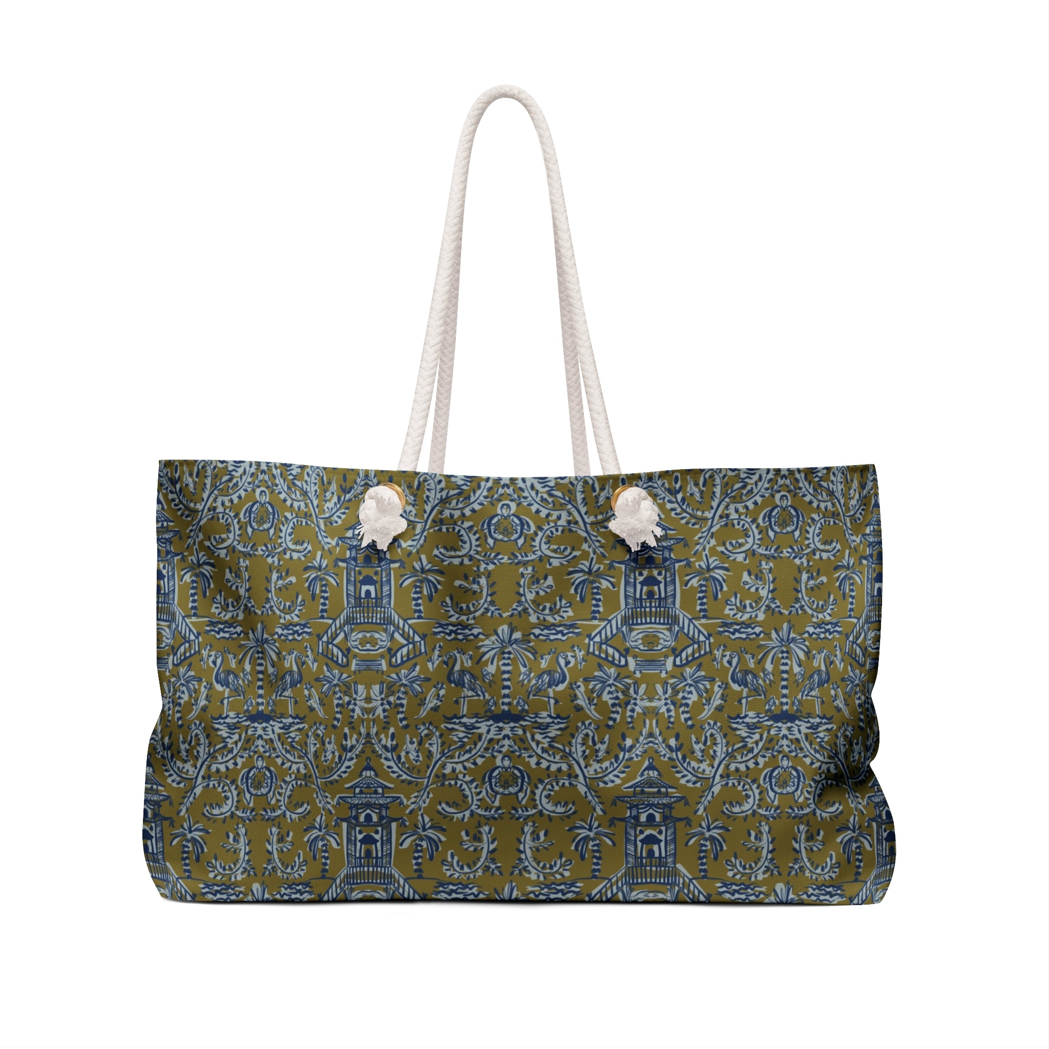 Soirée Stripe Monogrammed Mahjong Bag