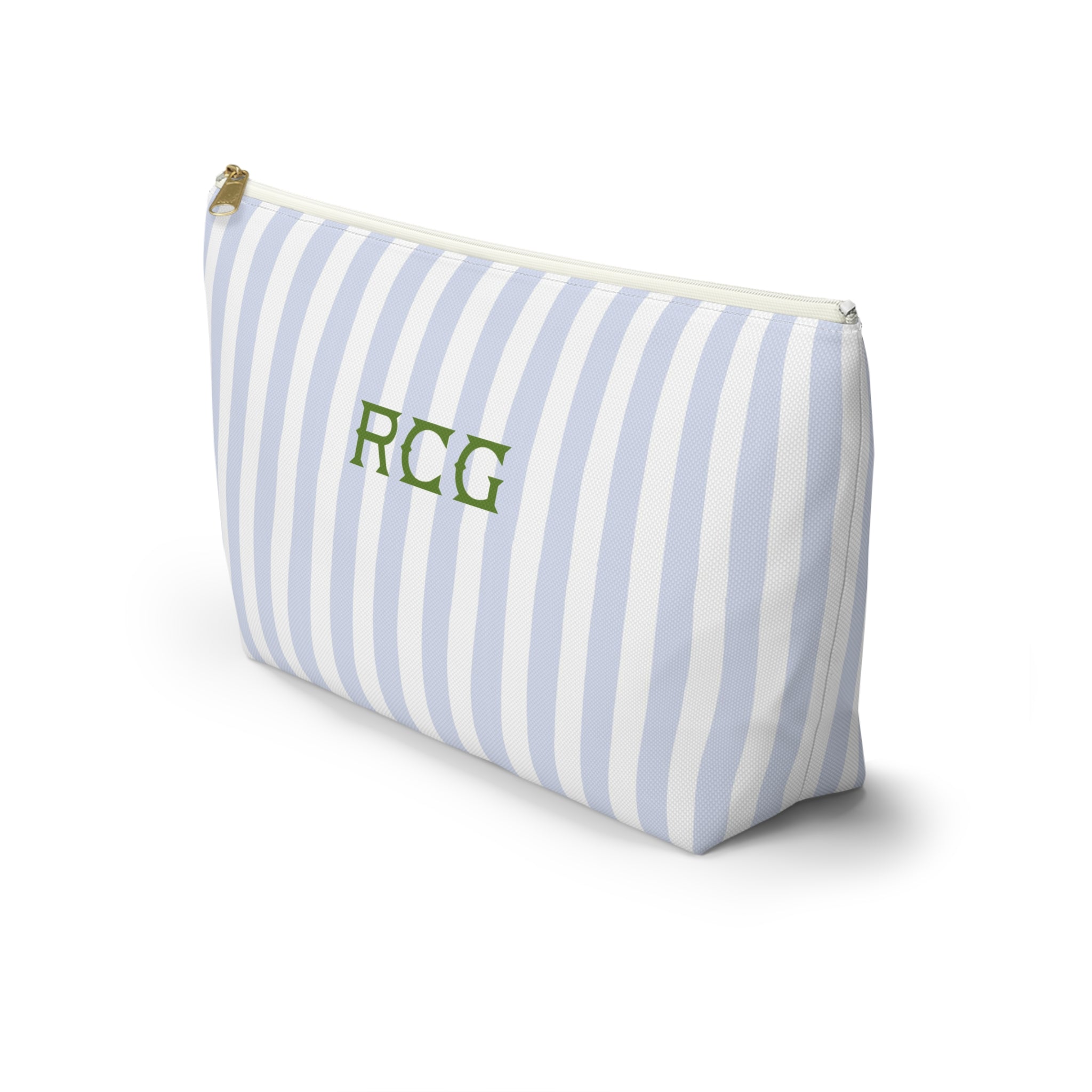 Seaside Stripes Monogrammed Mahjong Tile Pouch
