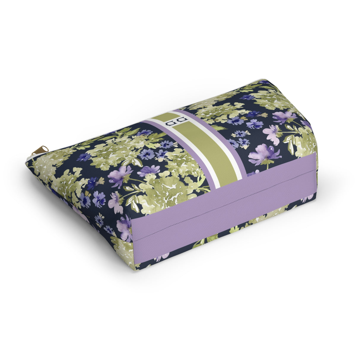 Calista Striped Monogrammed Mahjong Tile Pouch