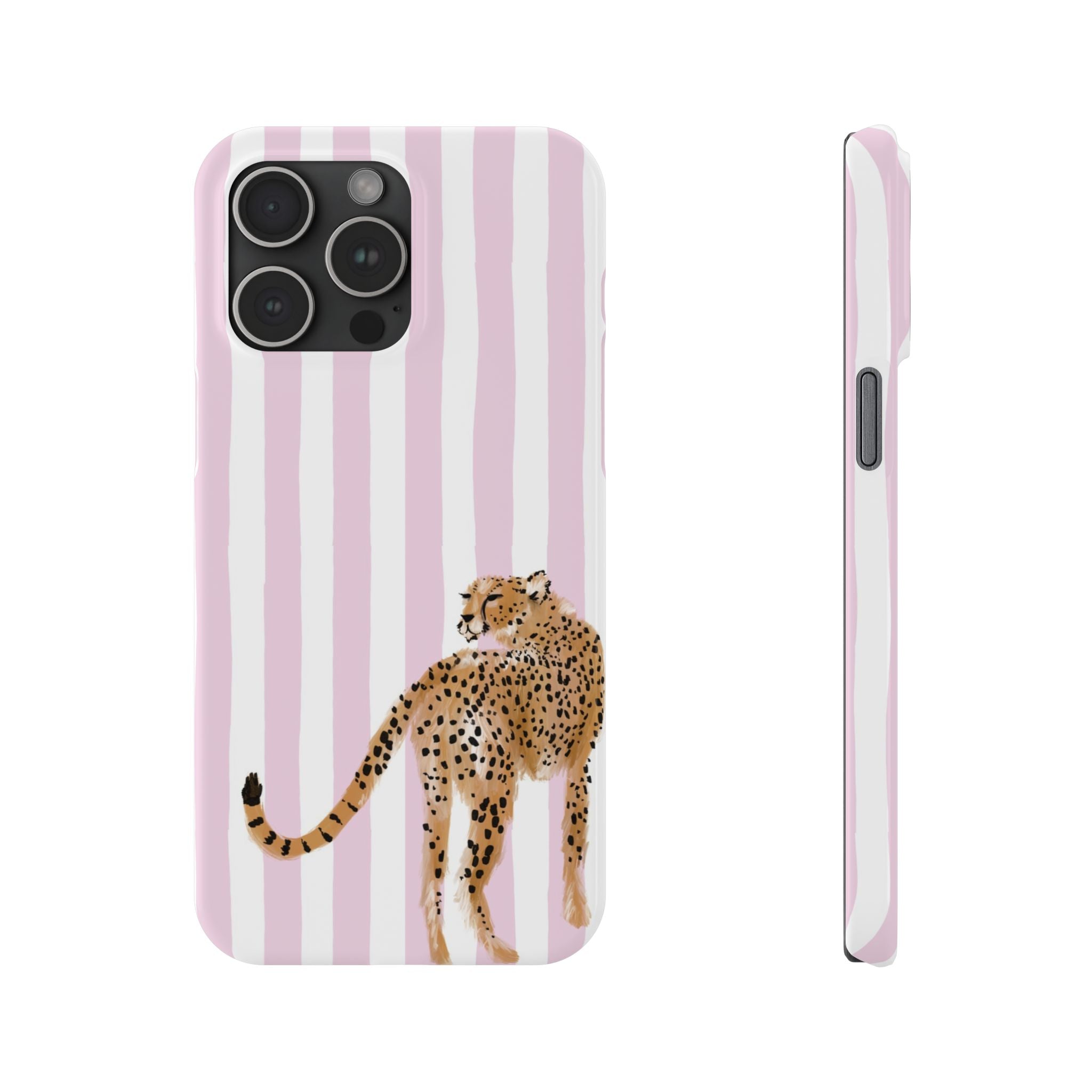 Preppy Cheetah Slim Phone Case