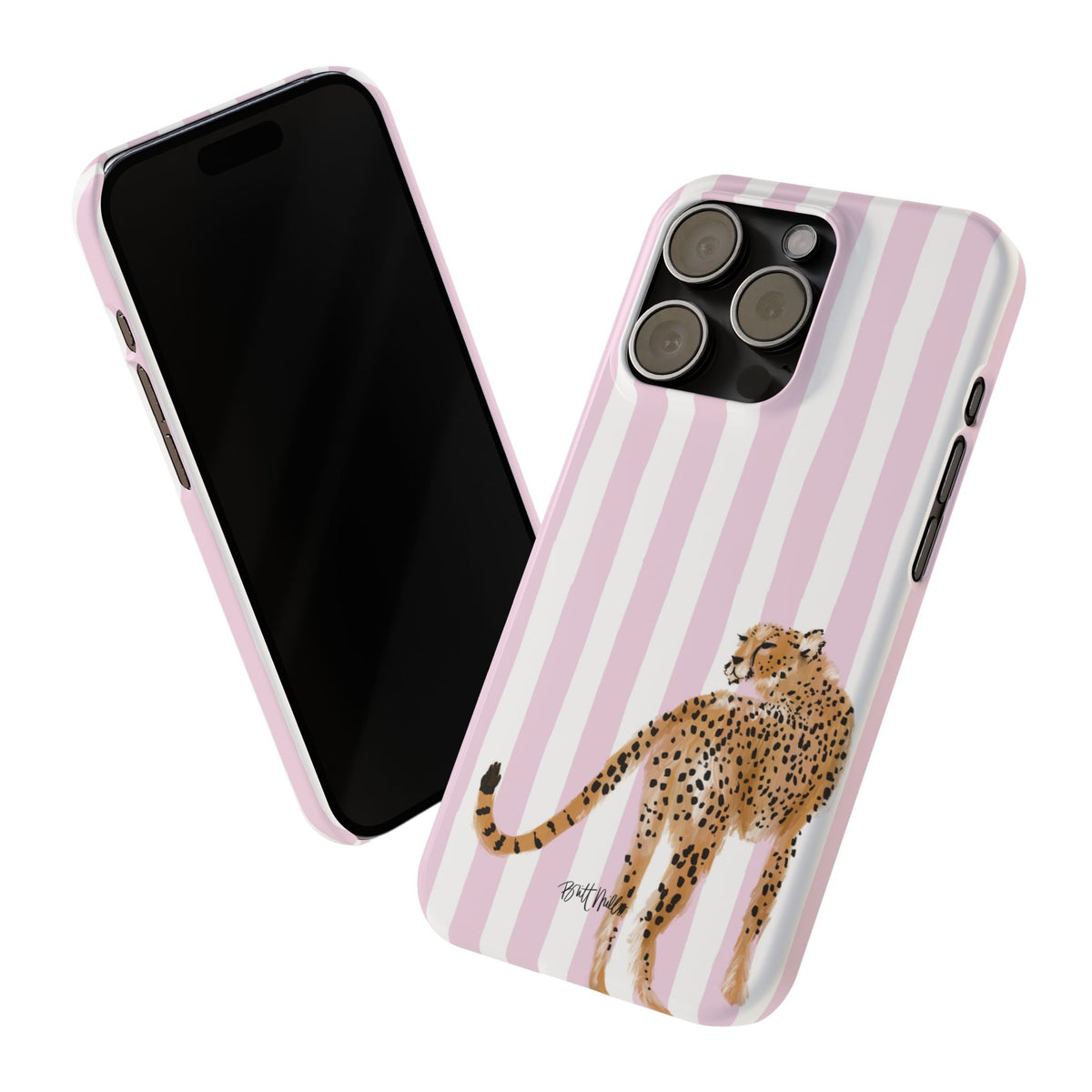 Preppy Cheetah Slim Phone Case