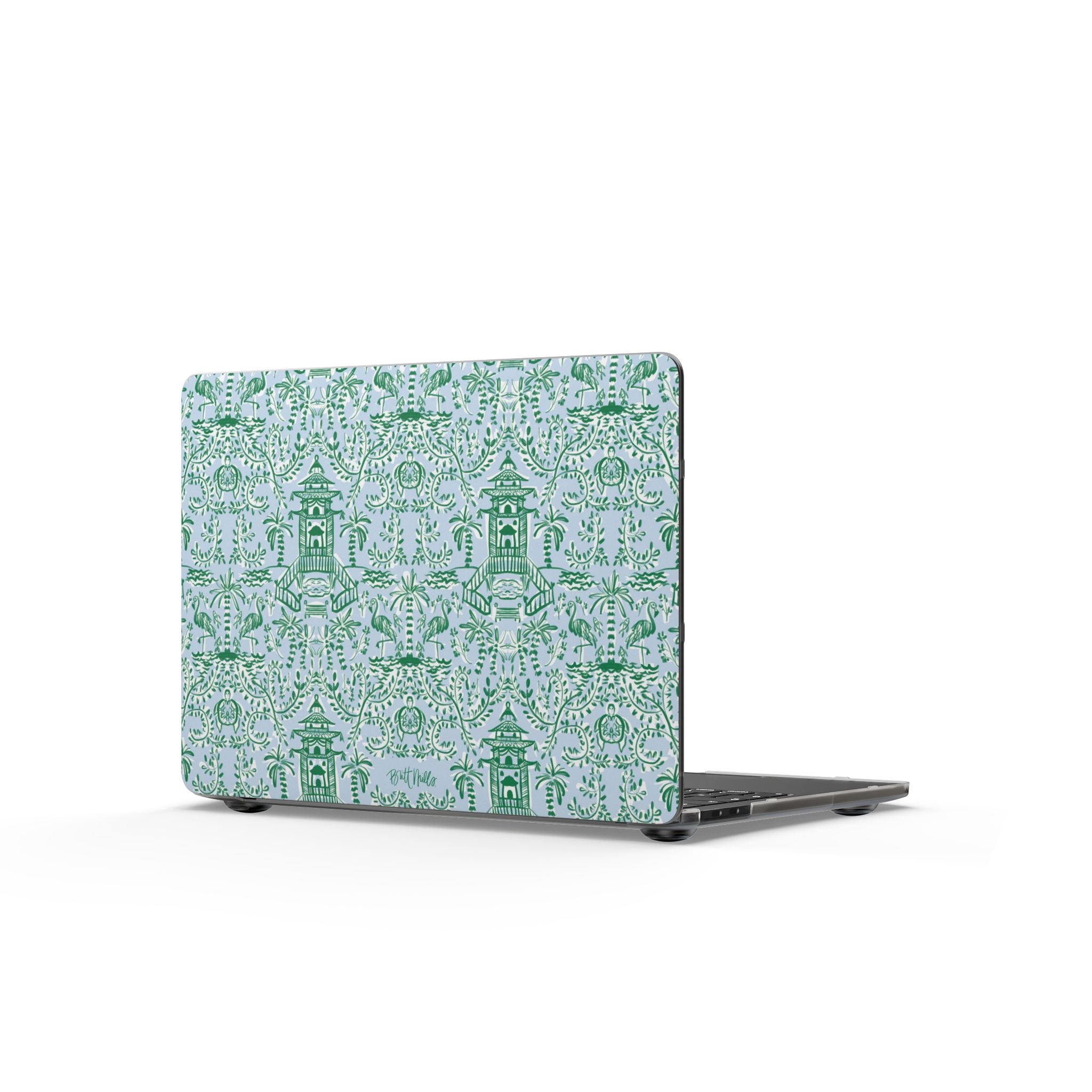 Chinoiserie Palms Matte MacBook Cases