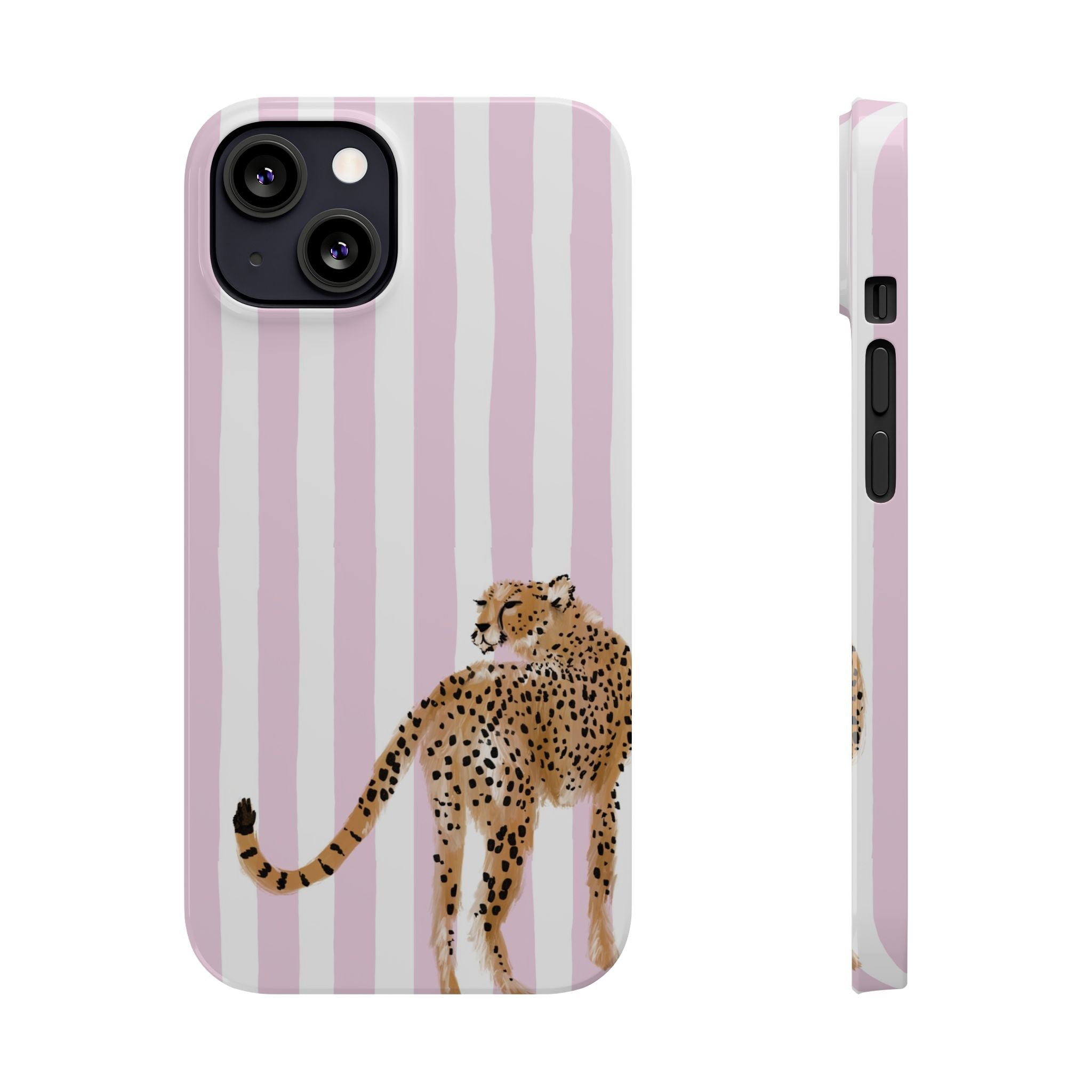 Preppy Cheetah Slim Phone Case