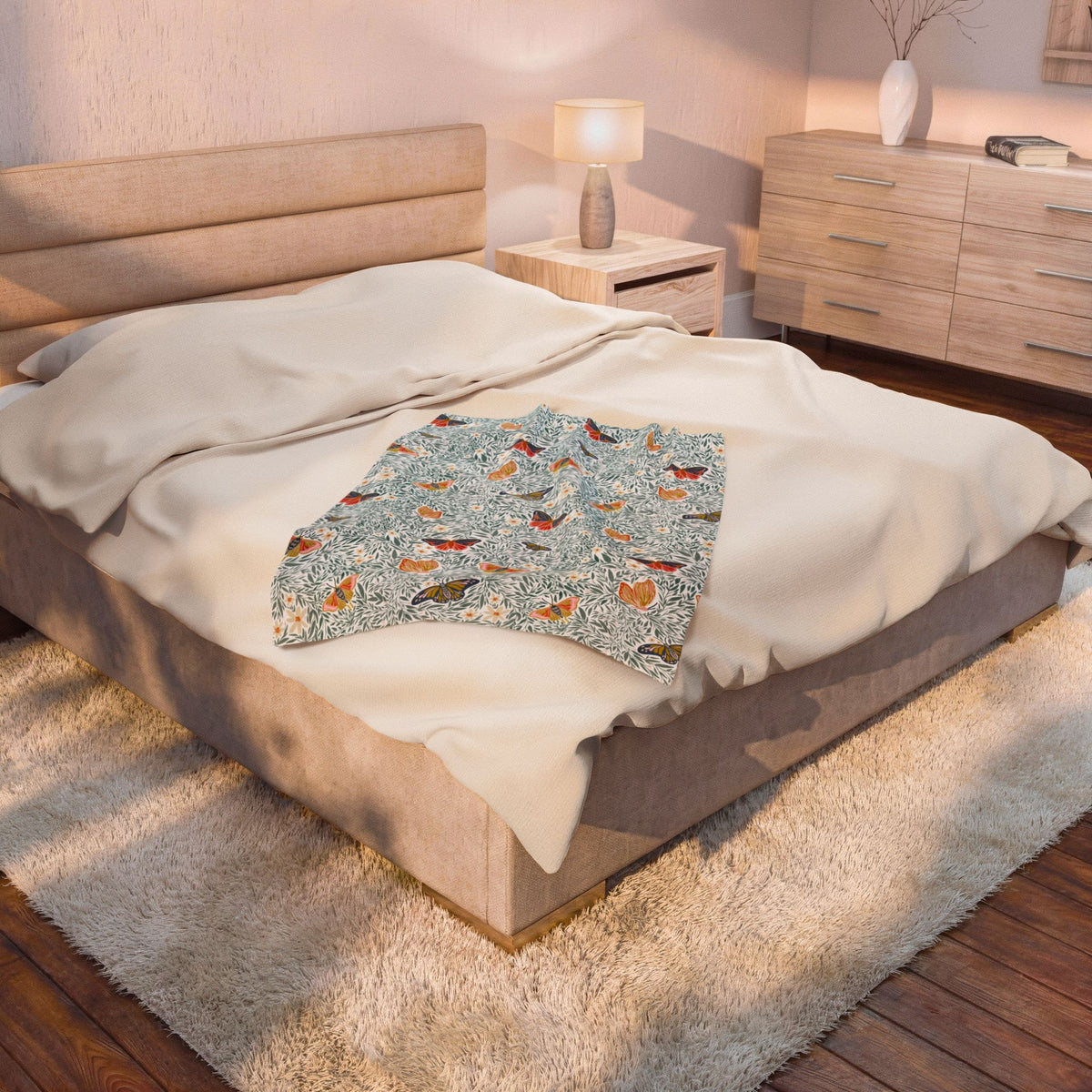 Huntley Velveteen Throw Blanket